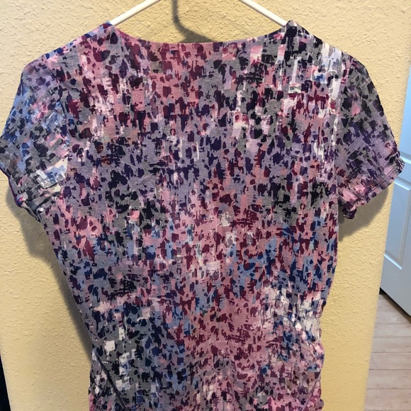 Purple Coldwater Creek lined T-shirt in EUC! - Picture 3 of 3